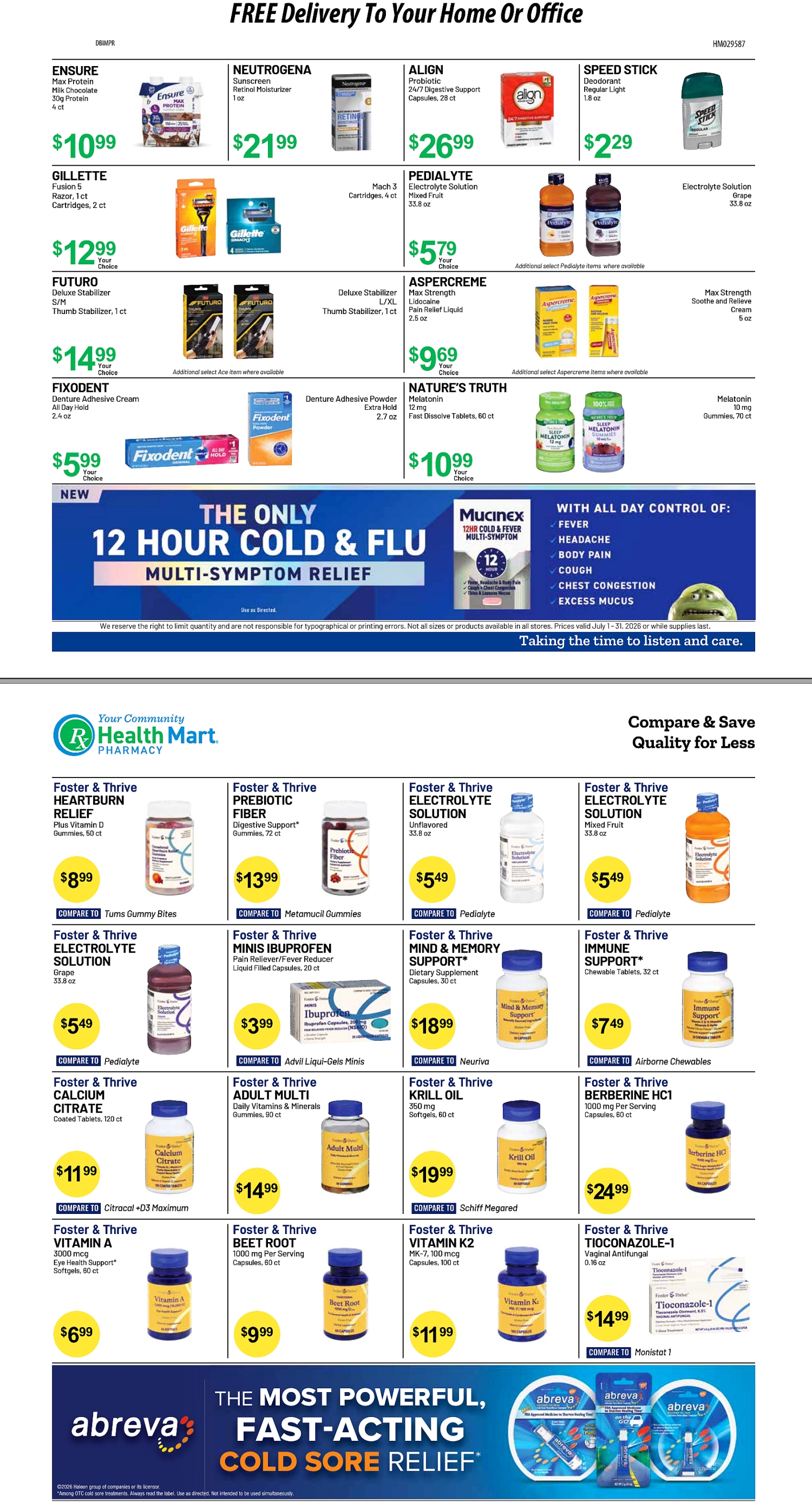Health Mart Sale Specials